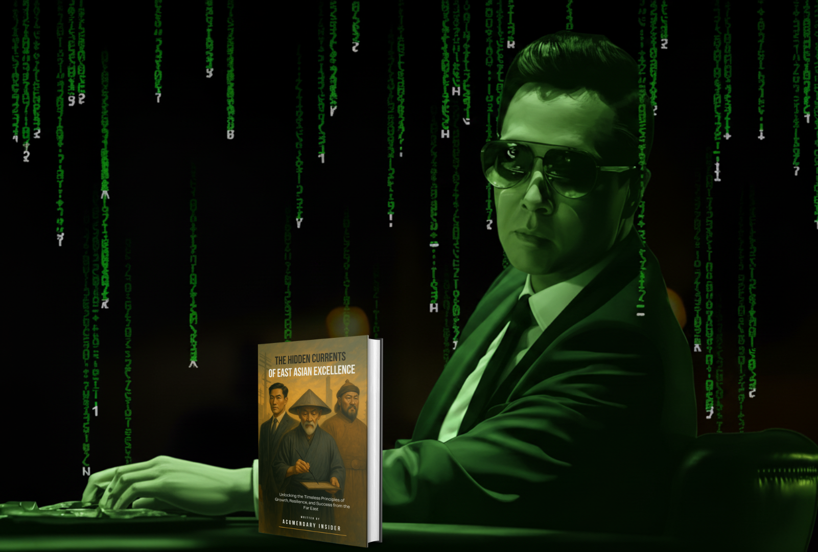 Asian Guy with the eBook